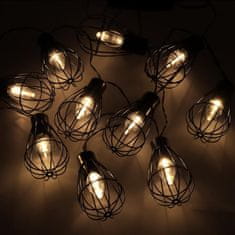 MG Garland solarni lanac 10 LED 3.8m, crno