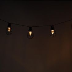 MG Garland solarni lanac 10 LED 3.8m, crno