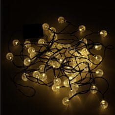 MG Ball Garland solarni lanac 50 LED 7m, crno