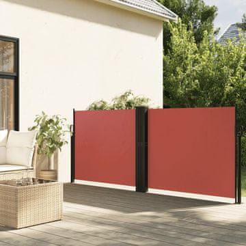 Vidaxl Uvlačna bočna tenda od terakote 140x600 cm