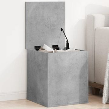 Vidaxl Komoda, betonsko siva, 40x42x46 cm, materijal na bazi drva