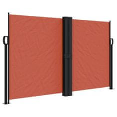 Vidaxl Uvlačiva bočna tenda terakota 140 x 600 cm