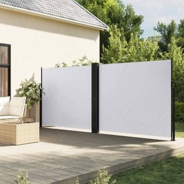 Vidaxl Uvlačna bočna tenda bijela 160x1000 cm