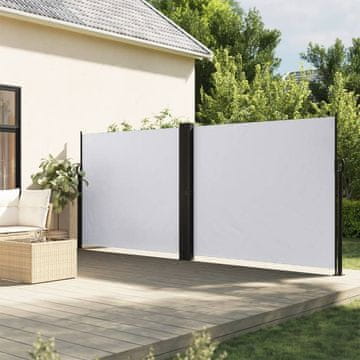 Vidaxl Uvlačna bočna tenda bijela 160x1200 cm