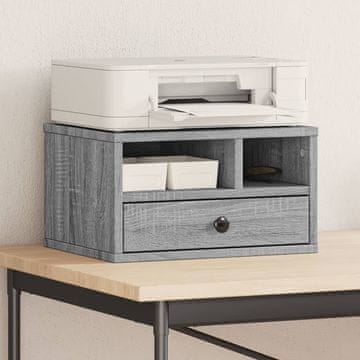 Vidaxl Stalak za pisač, sivi hrast sonoma, 40x32x22,5 cm