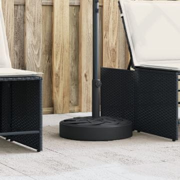 Vidaxl Podnožje suncobrana za stupove Ø38/48 mm, 25 kg, okruglo