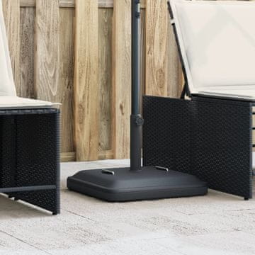 Vidaxl Podnožje suncobrana s ručkama za stupove Ø38/48 mm, 27 kg