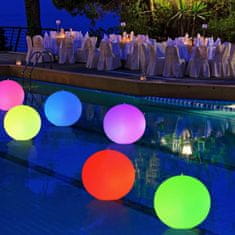 HOME & MARKER® Plutajuća solarna LED svjetiljka za bazen, višebojna s daljinskim upravljanjem | POOLGLO