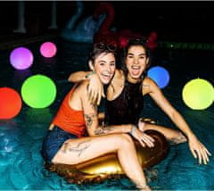 HOME & MARKER® Plutajuća solarna LED svjetiljka za bazen, višebojna s daljinskim upravljanjem | POOLGLO