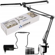 Malatec Alu. 230V 168 LED fleksibilna dvostruka stolna svjetiljka crna