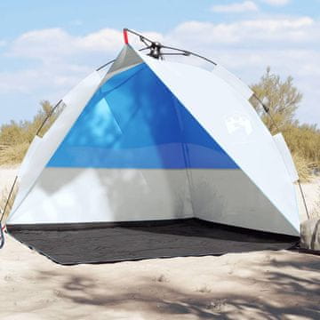 Vidaxl Šator za plažu, azurni, brzo postavljanje, vodootporan