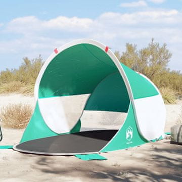 Vidaxl Sklopivi šator za plažu za 2 osobe, morsko plava boja, vodootporni