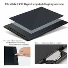 Netscroll Pametna LCD tablica za crtanje i pisanje s olovkom, digitalna grafička ploča s gumbom za brisanje, višekratna uporaba, za djecu i odrasle, TabletArt