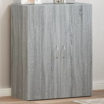 Vidaxl Ormar za spise, sivi hrast sonoma, 60x32x77,5 cm