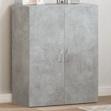 Vidaxl Ormar za spise betonsko-sivi 60x32x77,5 cm