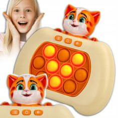 Dexxer Silikonski pop It Anti -Stress Console Cat užarena igra mega