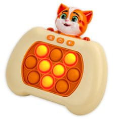 Dexxer Silikonski pop It Anti -Stress Console Cat užarena igra mega