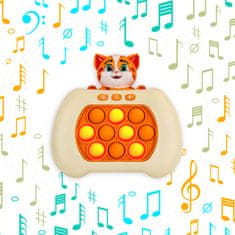 Dexxer Silikonski pop It Anti -Stress Console Cat užarena igra mega