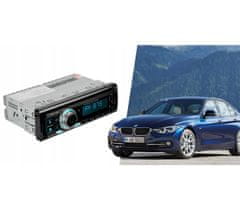 Dexxer 1DIN 12V LCD FM auto radio 4x55W 2x USB Bluetooth SD + daljinski OBNOVITE PRISILNU AKCIJU
