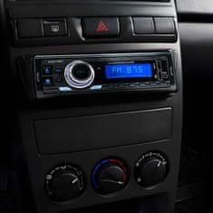 Dexxer 1DIN 12V LCD FM auto radio 4x55W 2x USB Bluetooth SD + daljinski OBNOVITE PRISILNU AKCIJU