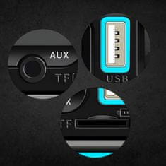 Dexxer 1DIN 12V RGB LCD FM auto radio 4x60W 2x USB Bluetooth SD + daljinski
