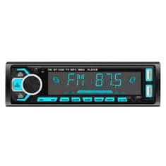 Dexxer 1DIN 12V RGB LCD FM auto radio 4x60W 2x USB Bluetooth SD + daljinski