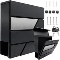 Dexxer Moderan poštanski sandučić s utorom za novine antracit + nehrđajući čelik X7