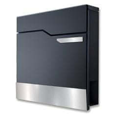 Dexxer Moderan poštanski sandučić s utorom za novine antracit + nehrđajući čelik X9