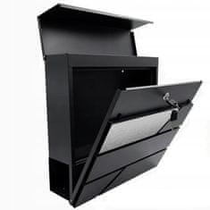 Dexxer Moderan poštanski sandučić s utorom za novine antracit + nehrđajući čelik X7