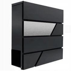 Dexxer Moderan poštanski sandučić s utorom za novine antracit + nehrđajući čelik X7