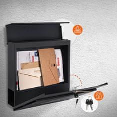 Dexxer Moderan poštanski sandučić s utorom za novine antracit + nehrđajući čelik X3