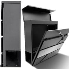 Dexxer Moderan poštanski sandučić s utorom za novine antracit + nehrđajući čelik X3