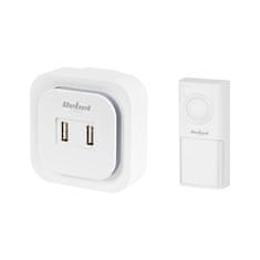 Rebel TOOLS 230V bežično elektroničko zvono 36 melodija do 150m 2x USB 2A