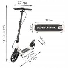 Kruzzel Alu. Preklopni kočnica s diskovima suknje do 100 kg 200 mm Hyperion bel