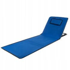 Malatec Oxford prostirka za plažu sa podesivim naslonom + jastuk 150x50cm