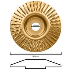 Dexxer Set od 3 brusne ploče za poliranje drva 100mm volfram karbid