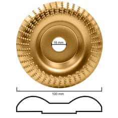 Dexxer Set od 3 brusne ploče za poliranje drva 100mm volfram karbid