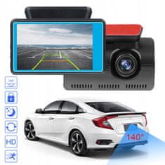 Dexxer Dash Car Camera Snimanje Full HD LCD 3 " + Zadnja IR kamera