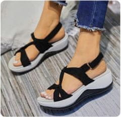 VIVVA® Ženske anatomske sandale za ispravljanje čukljeva, udobne, ljetne | AMALFI (crna, 37/38)