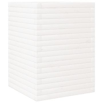 Vidaxl Vrtna sadilica bijela 50 x 50 x 68,5 cm od masivne borovine