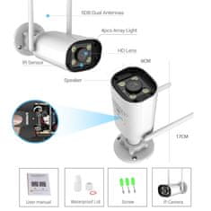 BOT Pametna vanjska IP/WiFi kamera NA5 4MP