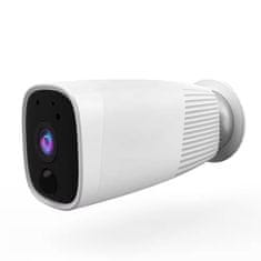 BOT Pametna vanjska IP/WiFi kamera na baterije A7 bijela