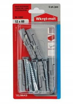 Wkret-Met Ekspanzijski tiplovi 12x60mm sa šesterokutnim vijkom 5 kom