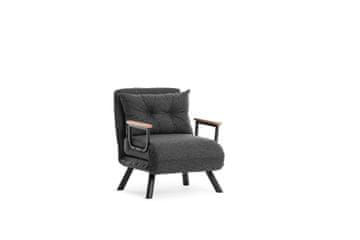 Atelier Del Sofa Naslonjač, Sando Single - Dark Grey