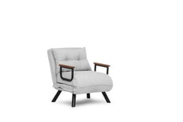 Atelier Del Sofa Naslonjač, Sando Single - Teddy Fabric - Grey
