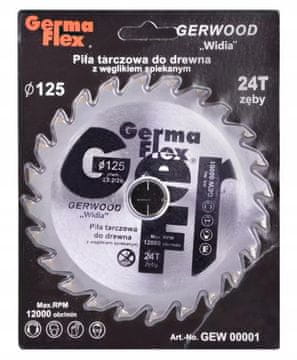 Germa Flex Disk za rezanje drva 125x22,2 mm 24t karbid