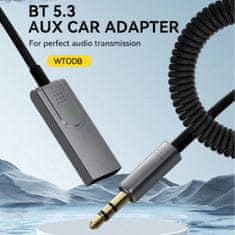 MG WTODB Bluetooth audio adapter 3.5mm jack, siva