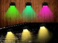 Verkgroup Solarni LED RGB dekorativni senzor zidne svjetiljke sumrak