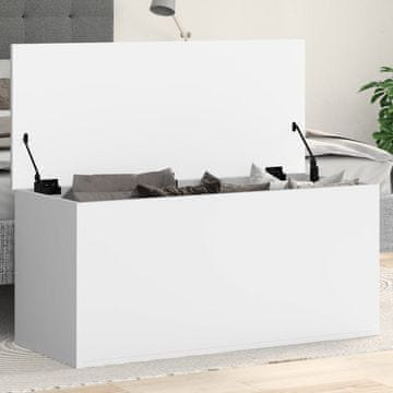 Vidaxl Komoda, bijela, 100x42x46 cm, materijal na bazi drva
