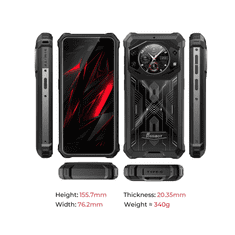 FOSSiBOT F101 PRO 8/128GB, 10600 mAh, crna